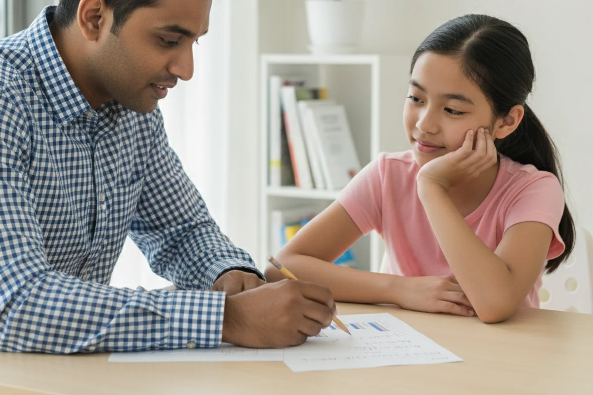 A MathTuition SG tutor explaining a math concept to a student